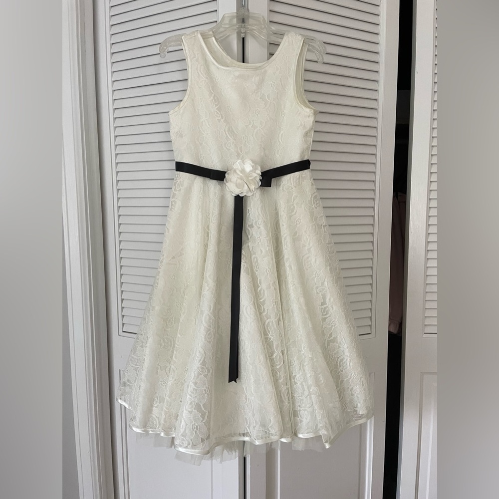 Sweet heart rose girls flower dress